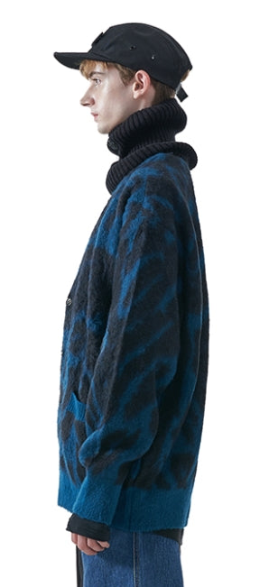 MMIC(エムエムアイシー) LEOPARD KNIT CARDIGAN BL