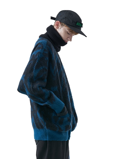 MMIC(エムエムアイシー) LEOPARD KNIT CARDIGAN BL