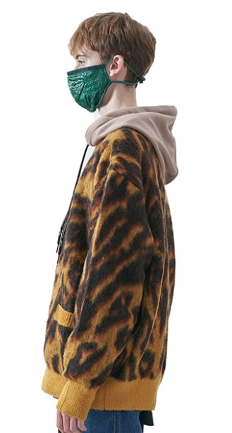 MMIC(エムエムアイシー) LEOPARD KNIT CARDIGAN MU