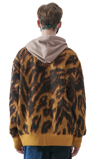MMIC(エムエムアイシー) LEOPARD KNIT CARDIGAN MU