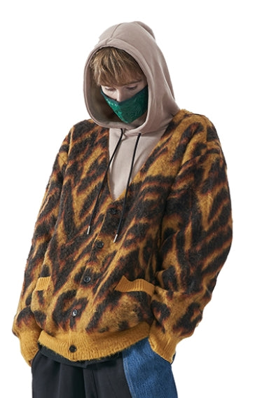 MMIC(エムエムアイシー) LEOPARD KNIT CARDIGAN MU