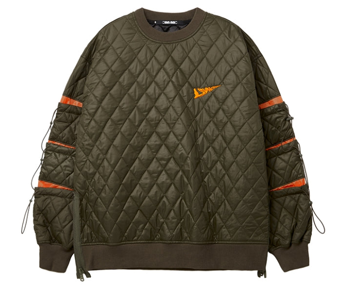 MMIC(エムエムアイシー) MULTI STRING QUILTED PULLOVER OL