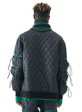 MMIC(エムエムアイシー) MULTI STRING QUILTED PULLOVER BK
