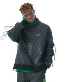 MMIC(エムエムアイシー) MULTI STRING QUILTED PULLOVER BK