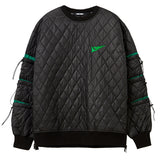 MMIC(エムエムアイシー) MULTI STRING QUILTED PULLOVER BK