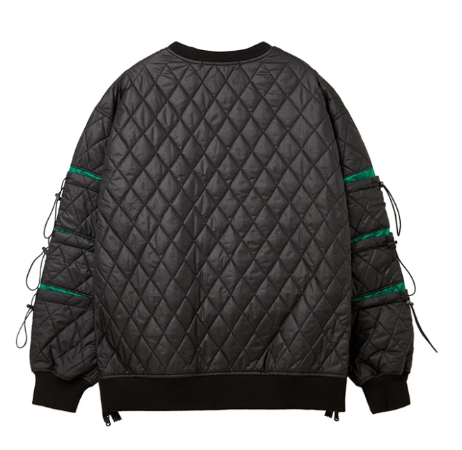 MMIC(エムエムアイシー) MULTI STRING QUILTED PULLOVER BK