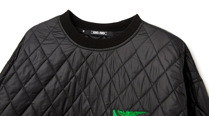 MMIC(エムエムアイシー) MULTI STRING QUILTED PULLOVER BK