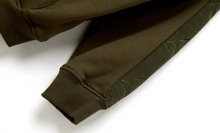 MMIC(エムエムアイシー) HALF QUILTED ZIP-UP HOODIE KH W