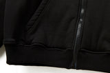 MMIC(エムエムアイシー) HALF QUILTED ZIP-UP HOODIE BK