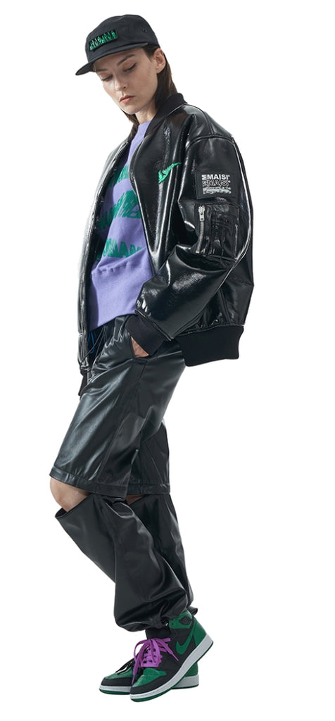MMIC(エムエムアイシー) ENAMEL MOUTON BOMBER JACKET