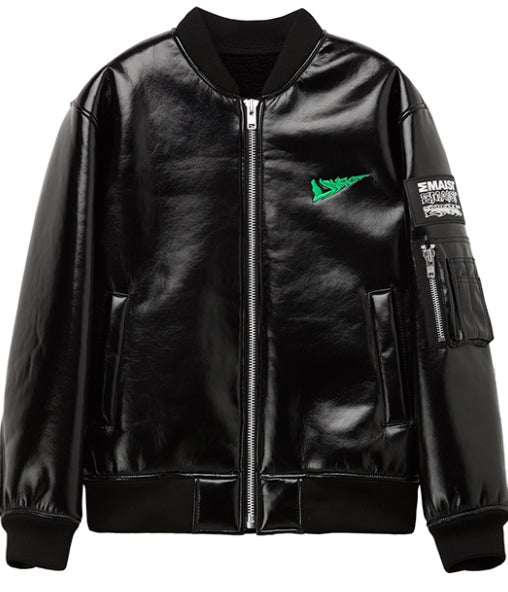 MMIC(エムエムアイシー) ENAMEL MOUTON BOMBER JACKET
