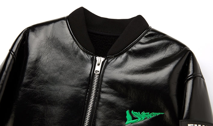 MMIC(エムエムアイシー) ENAMEL MOUTON BOMBER JACKET