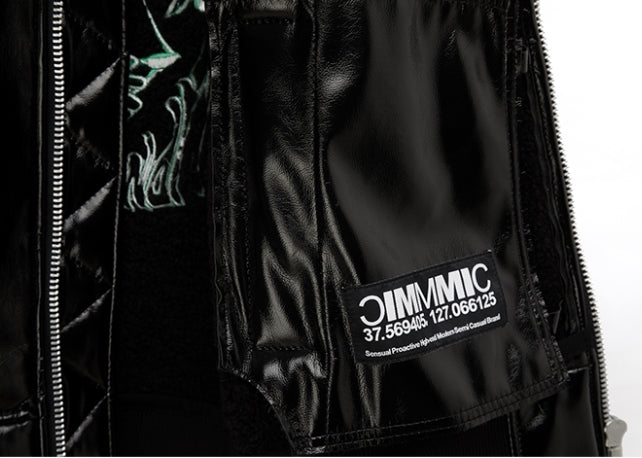 MMIC(エムエムアイシー) ENAMEL MOUTON BOMBER JACKET