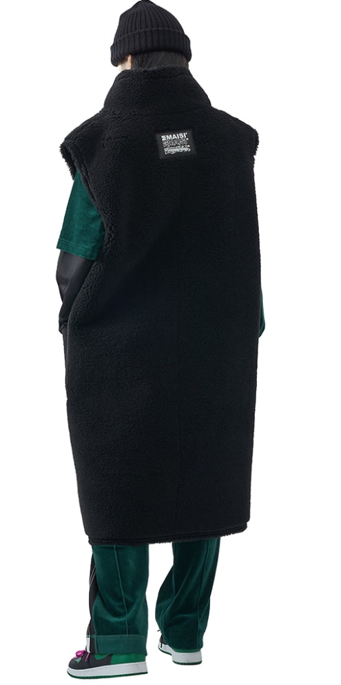 MMIC(エムエムアイシー) ENAMEL MOUTON VEST BK