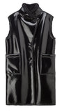 MMIC(エムエムアイシー) ENAMEL MOUTON VEST BK
