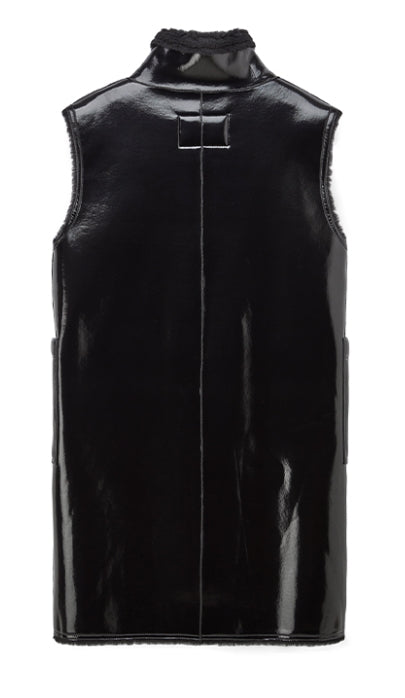 MMIC(エムエムアイシー) ENAMEL MOUTON VEST BK