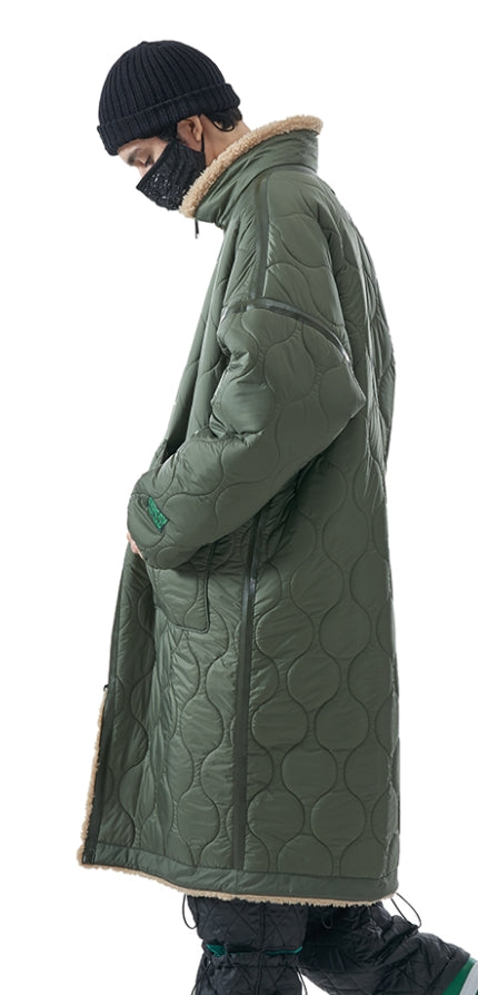 MMIC(エムエムアイシー) REVERSIBLE BOA FLEECE LONG JACKET BG