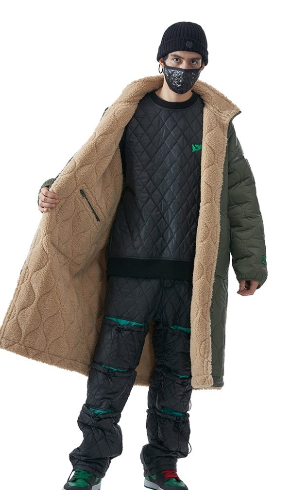MMIC(エムエムアイシー) REVERSIBLE BOA FLEECE LONG JACKET BG