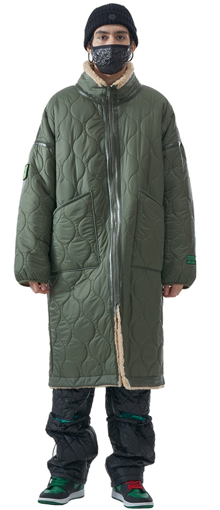 MMIC(エムエムアイシー) REVERSIBLE BOA FLEECE LONG JACKET BG
