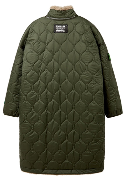 MMIC(エムエムアイシー) REVERSIBLE BOA FLEECE LONG JACKET BG