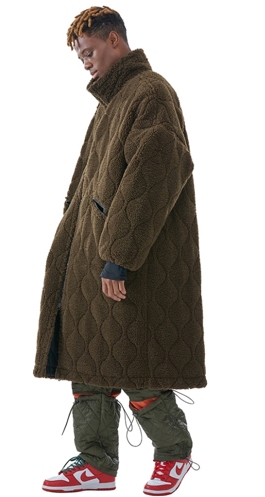 MMIC(エムエムアイシー) REVERSIBLE BOA FLEECE LONG JACKET OL