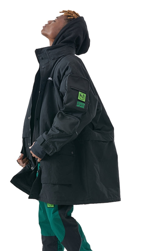 MMIC(エムエムアイシー) UTILITY OVERFIT PARKA BK