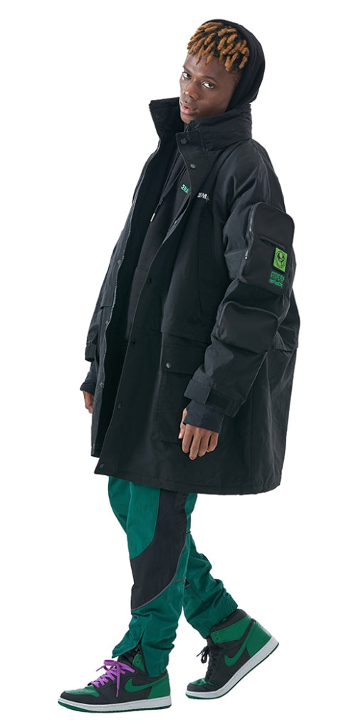 MMIC(エムエムアイシー) UTILITY OVERFIT PARKA BK