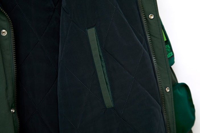 MMIC(エムエムアイシー) UTILITY OVERFIT PARKA DGR