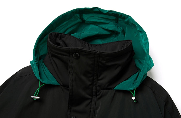 MMIC(エムエムアイシー) DETACHABLE LINING OVERFIT PARKA BK