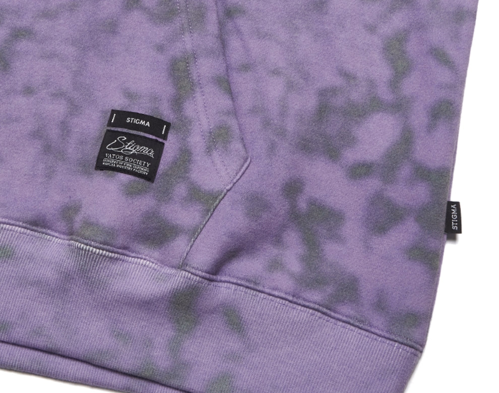 STIGMA(スティグマ) GAUSSIAN OVERSIZED HEAVY SWEAT HOODIE PURPLE
