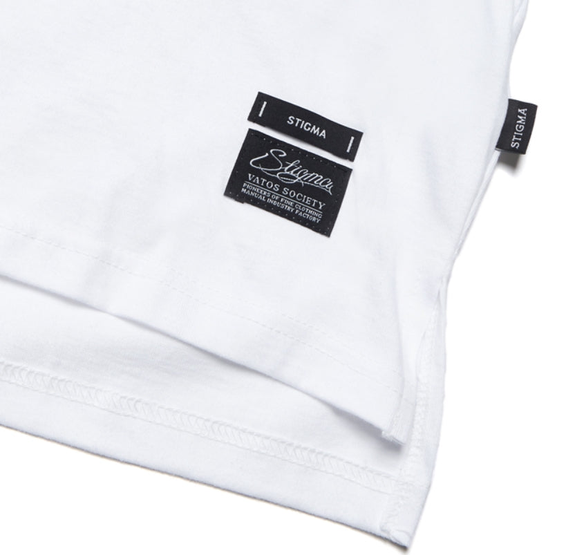 STIGMA(スティグマ) SIDE B OVERSIZED LONG SLEEVES T-SHIRTS WHITE