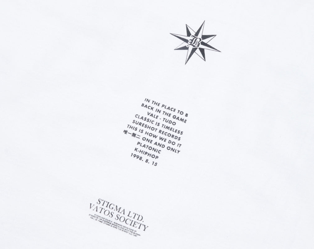 STIGMA(スティグマ) SIDE B OVERSIZED LONG SLEEVES T-SHIRTS WHITE