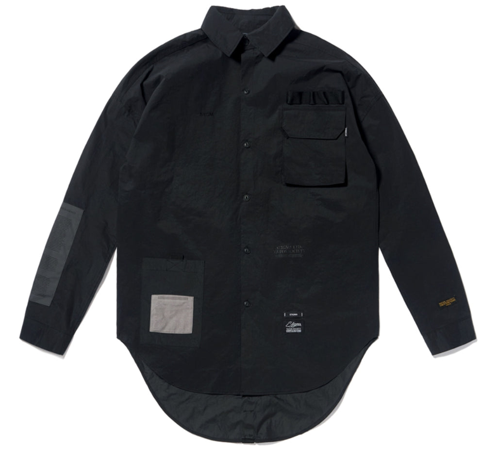 STIGMA(スティグマ) DV TECH OVERSIZED SHIRTS BLACK
