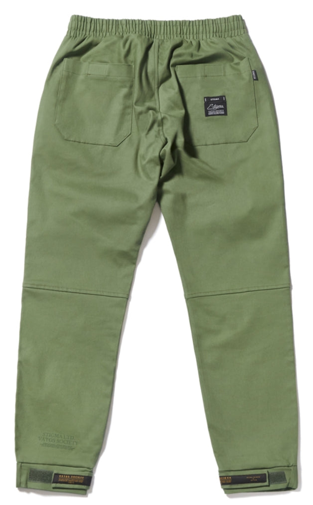 STIGMA(スティグマ) BLUM BENDING JOGGER PANTS OLIVE
