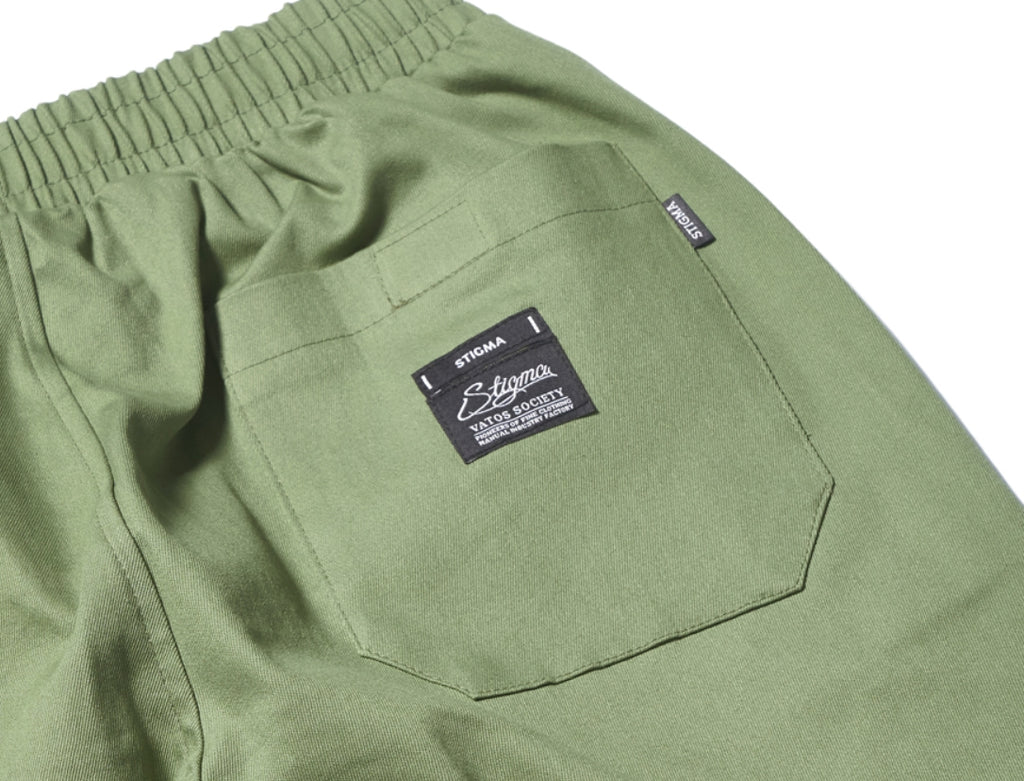 STIGMA(スティグマ) BLUM BENDING JOGGER PANTS OLIVE