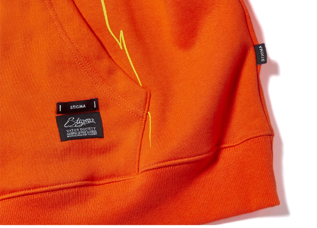 STIGMA(スティグマ) 20 SKULL OVERSIZED HEAVY SWEAT HOODIE ORANGE