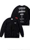 STIGMA(スティグマ) TYPO OVERSIZED HEAVY SWEAT CREWNECK BLACK
