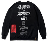 STIGMA(スティグマ) TYPO OVERSIZED HEAVY SWEAT CREWNECK BLACK