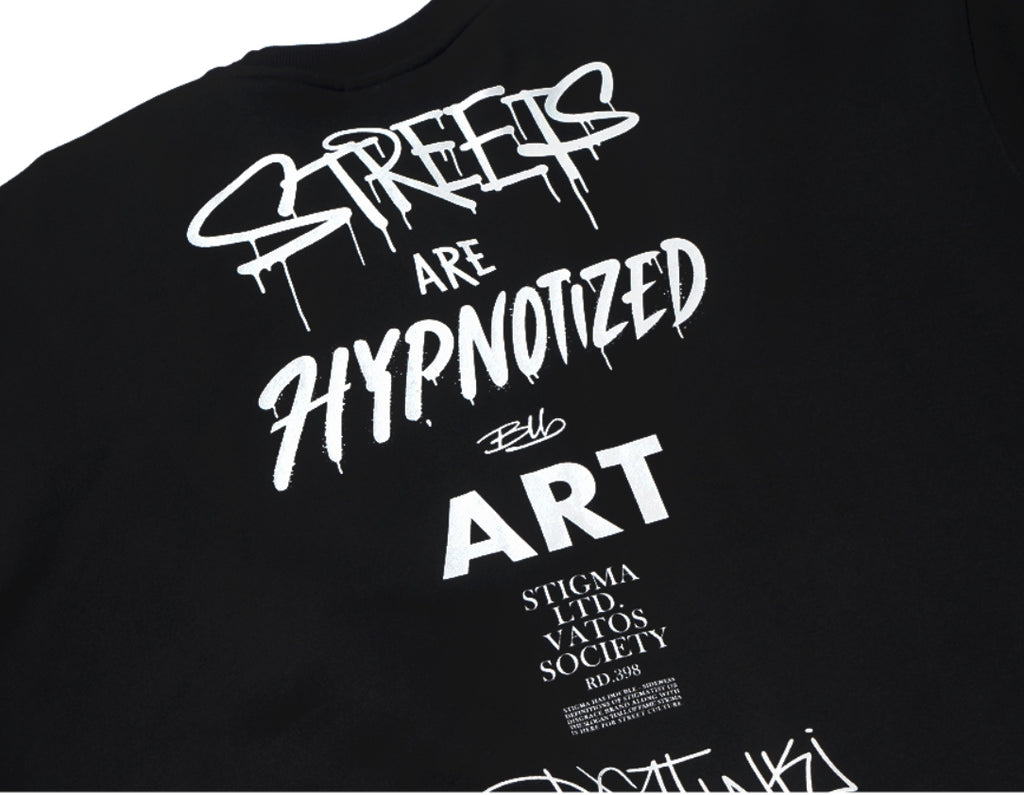 STIGMA(スティグマ) TYPO OVERSIZED HEAVY SWEAT CREWNECK BLACK