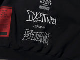 STIGMA(スティグマ) TYPO OVERSIZED HEAVY SWEAT CREWNECK BLACK