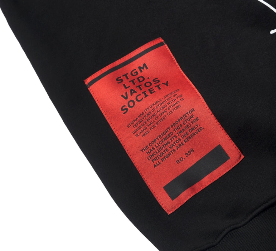 STIGMA(スティグマ) TYPO OVERSIZED HEAVY SWEAT CREWNECK BLACK