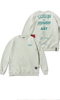 STIGMA(スティグマ) TYPO OVERSIZED HEAVY SWEAT CREWNECK BEIGE