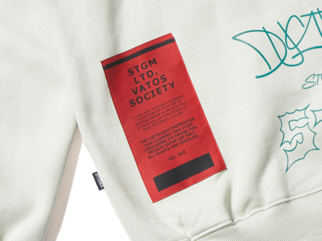 STIGMA(スティグマ) TYPO OVERSIZED HEAVY SWEAT CREWNECK BEIGE