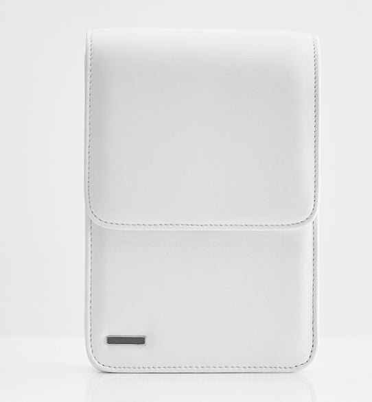 SSY(エスエスワイ) MINIMAL BAR SQUARE LEATHER BAG & CARDWALLET WHITE