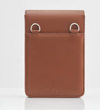 SSY(エスエスワイ) MINIMAL BAR SQUARE LEATHER BAG & CARDWALLET BROWN