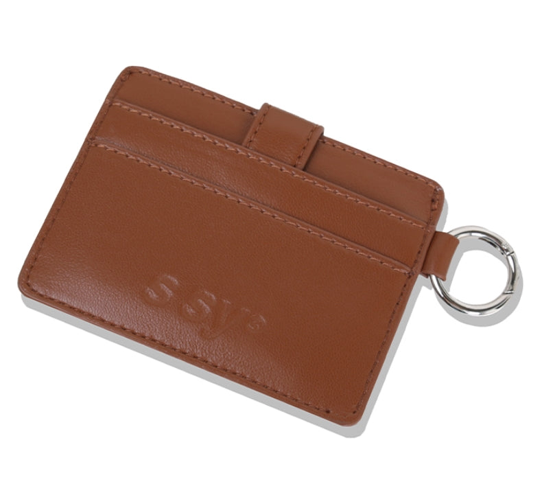 SSY(エスエスワイ) MINIMAL BAR SQUARE LEATHER BAG & CARDWALLET BROWN