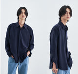 SSY(エスエスワイ)  SUPREME TOUCH RELAXED FIT SHIRT NAVY
