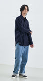 SSY(エスエスワイ)  SUPREME TOUCH RELAXED FIT SHIRT NAVY