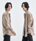 SSY(エスエスワイ)  SUPREME TOUCH RELAXED FIT SHIRT BEIGE
