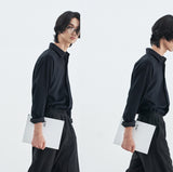 SSY(エスエスワイ)  SUPREME TOUCH RELAXED FIT SHIRT BLACK